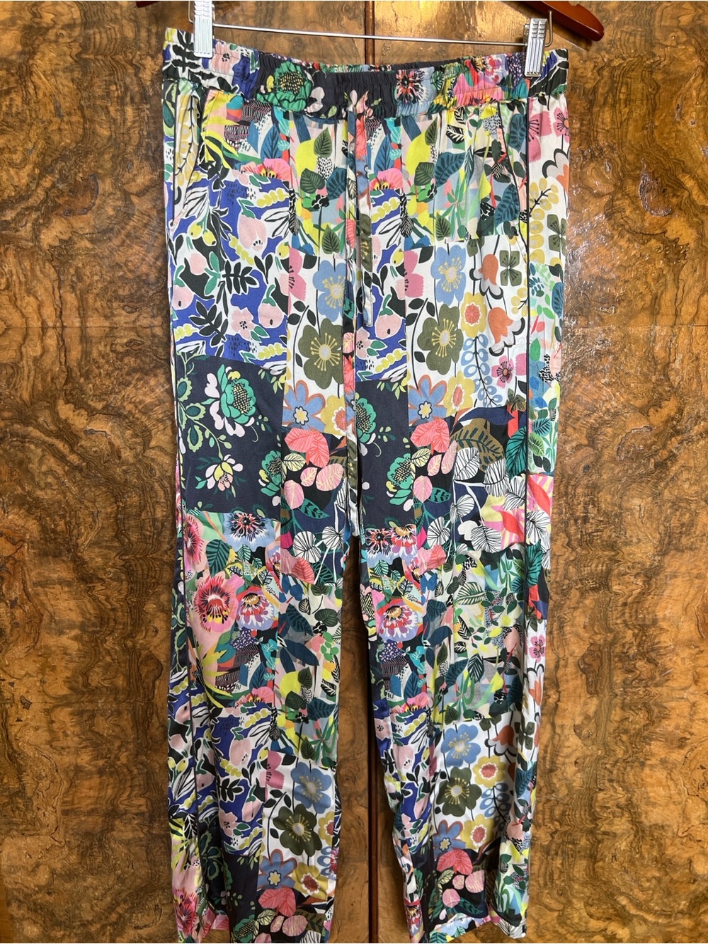 Johnny Was women’s Floral Patchwork Print Pants - Multicolor